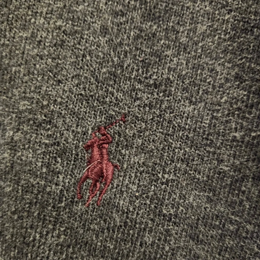 Ralph Lauren Dark Gray  3/4 Zip-Up Sweater